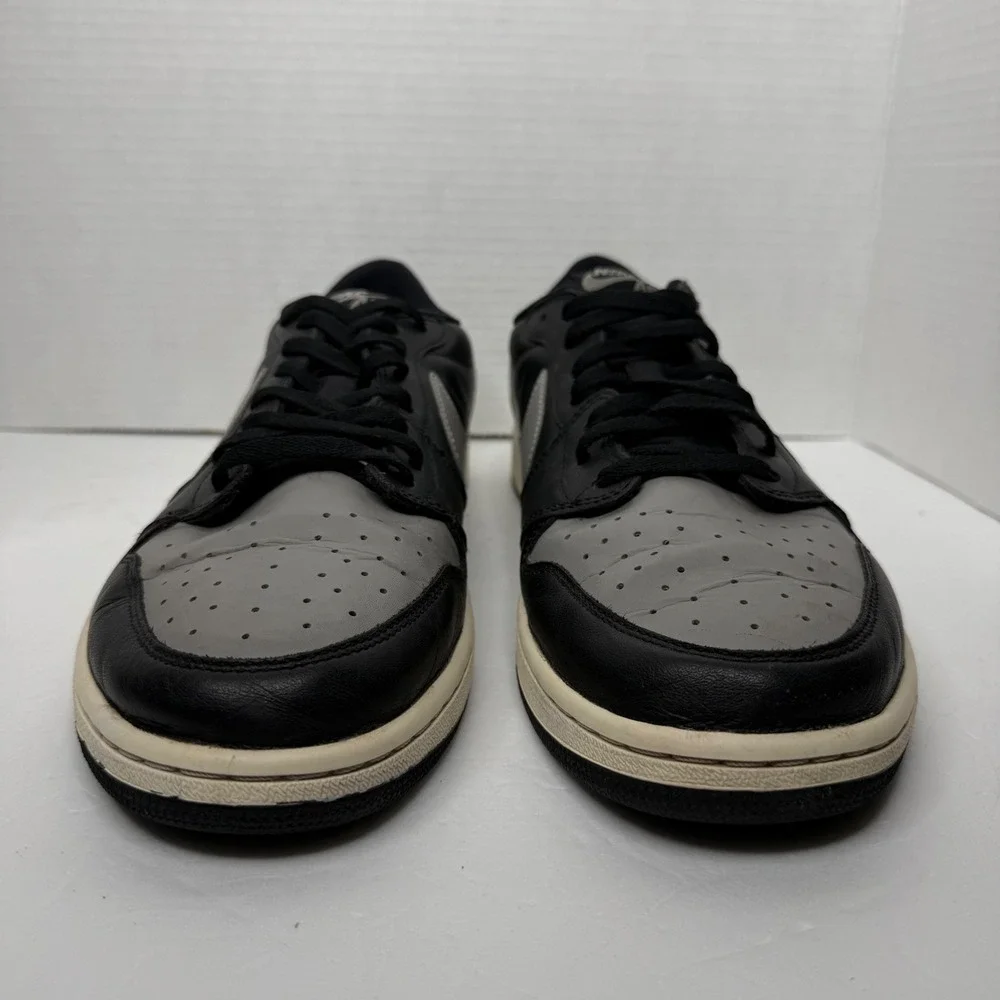 Nike Jordan 1 Retro Low OG 'Shadow' Mens 14 Black Grey 705329-003 2015